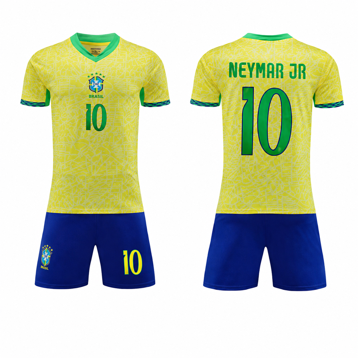 Neymar JR #10 Brazil Home Jersey, 2025